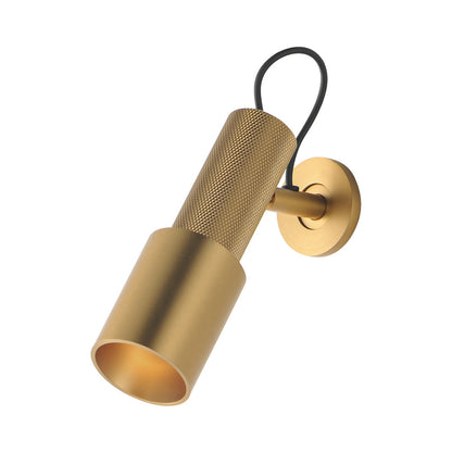Handler LED Spot Light in Natural Aged Brass (2-Inch).