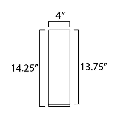 Highball LED Table Lamp - line drawing.
