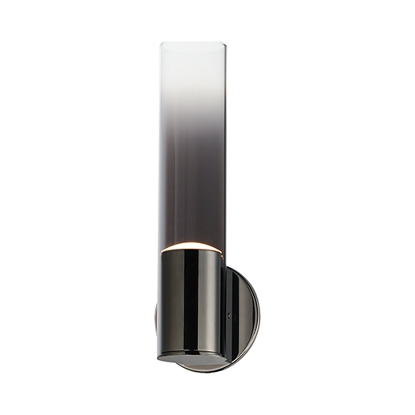 Highball LED Wall Light in Gunmetal/Graduating Smoke.