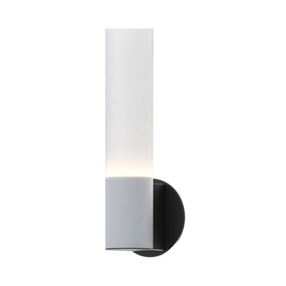 Highball LED Wall Light in Black/Translucent Frost.