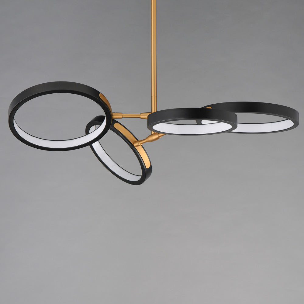 Hoopla LED Chandelier in Detail.
