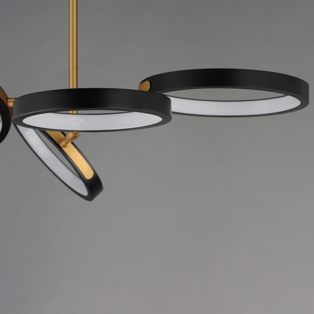 Hoopla LED Chandelier in Detail.