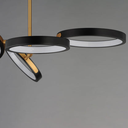 Hoopla LED Chandelier in Detail.