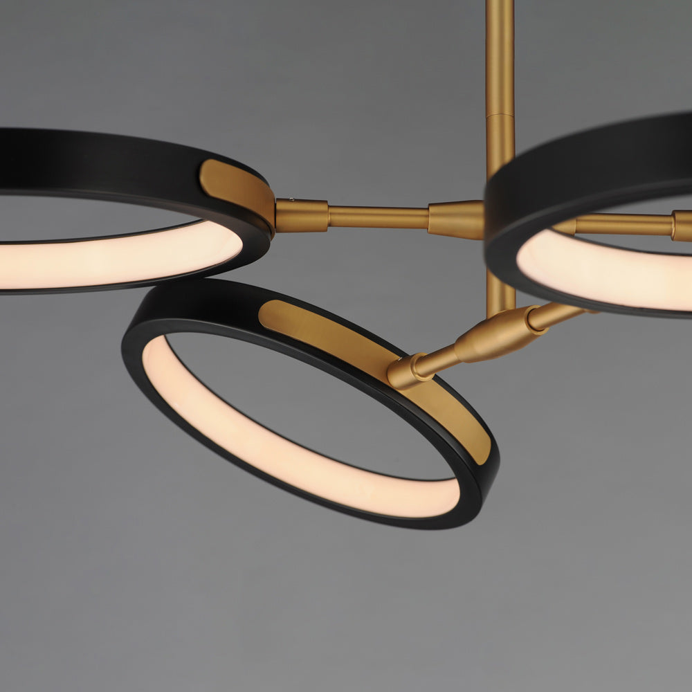 Hoopla LED Chandelier in Detail.
