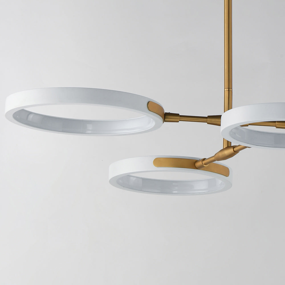 Hoopla LED Chandelier in Detail.