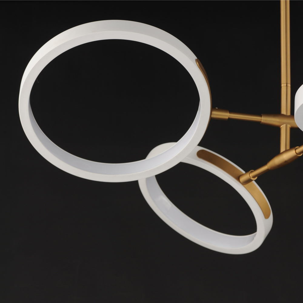 Hoopla LED Chandelier in Detail.