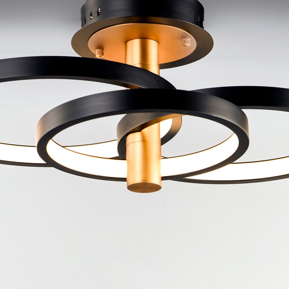 Hoopla LED Semi Flush Mount Ceiling Light in Detail.
