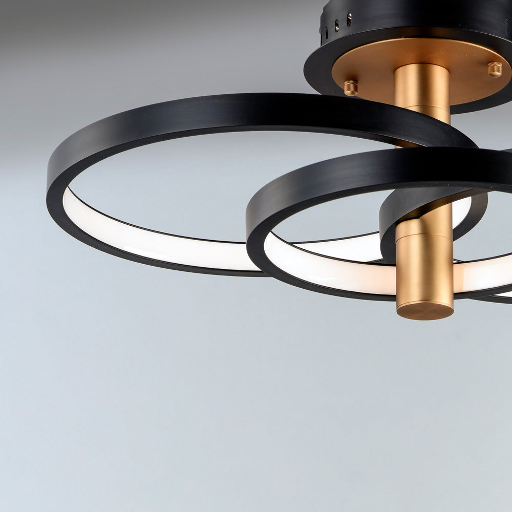 Hoopla LED Semi Flush Mount Ceiling Light in Detail.