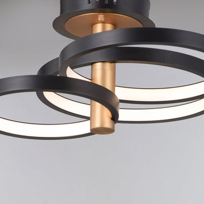 Hoopla LED Semi Flush Mount Ceiling Light in Detail.