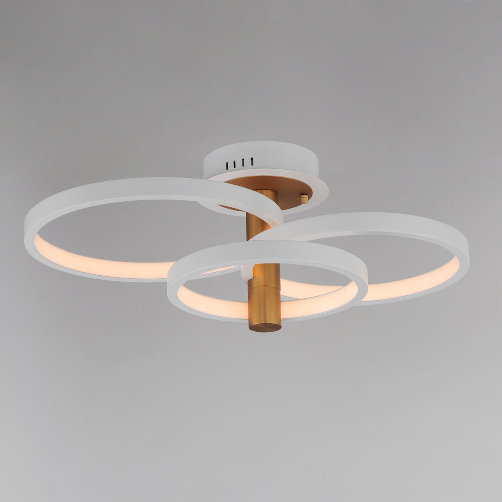 Hoopla LED Semi Flush Mount Ceiling Light in Detail.