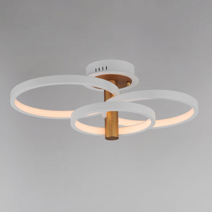 Hoopla LED Semi Flush Mount Ceiling Light in Detail.