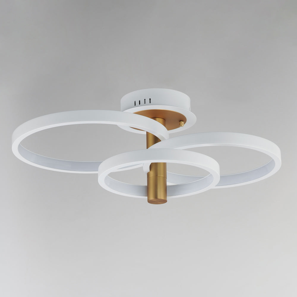 Hoopla LED Semi Flush Mount Ceiling Light in Detail.