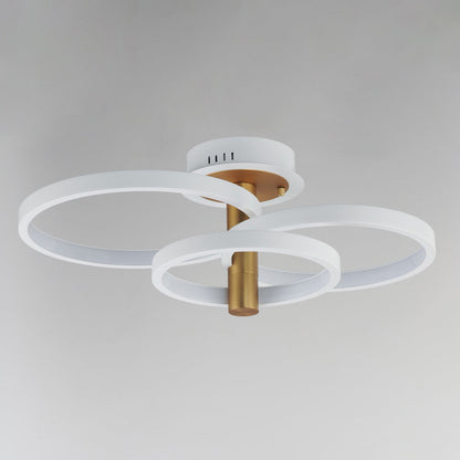 Hoopla LED Semi Flush Mount Ceiling Light in Detail.