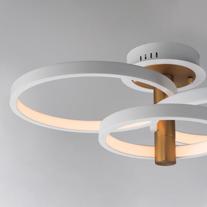 Hoopla LED Semi Flush Mount Ceiling Light in Detail.
