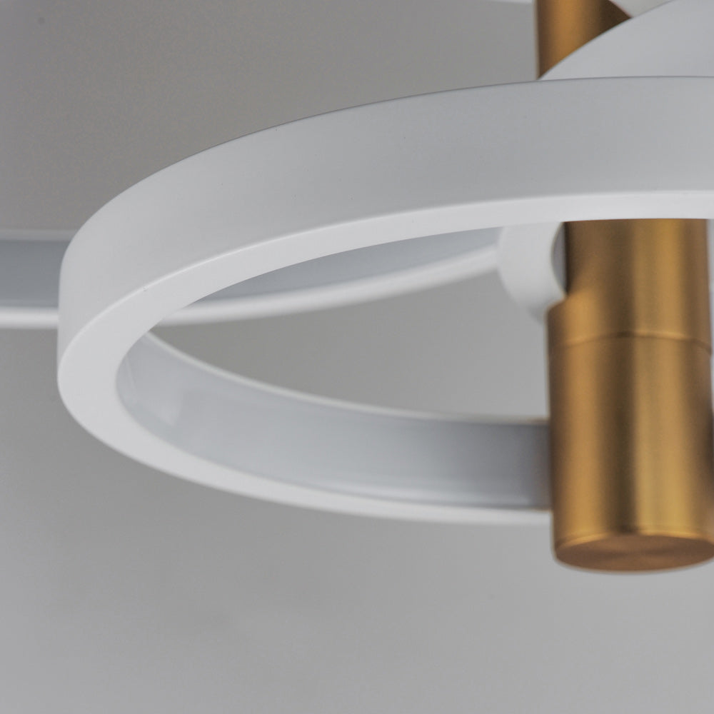 Hoopla LED Semi Flush Mount Ceiling Light in Detail.