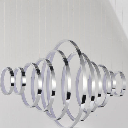 Hoops LED Linear Pendant Light in Detail.