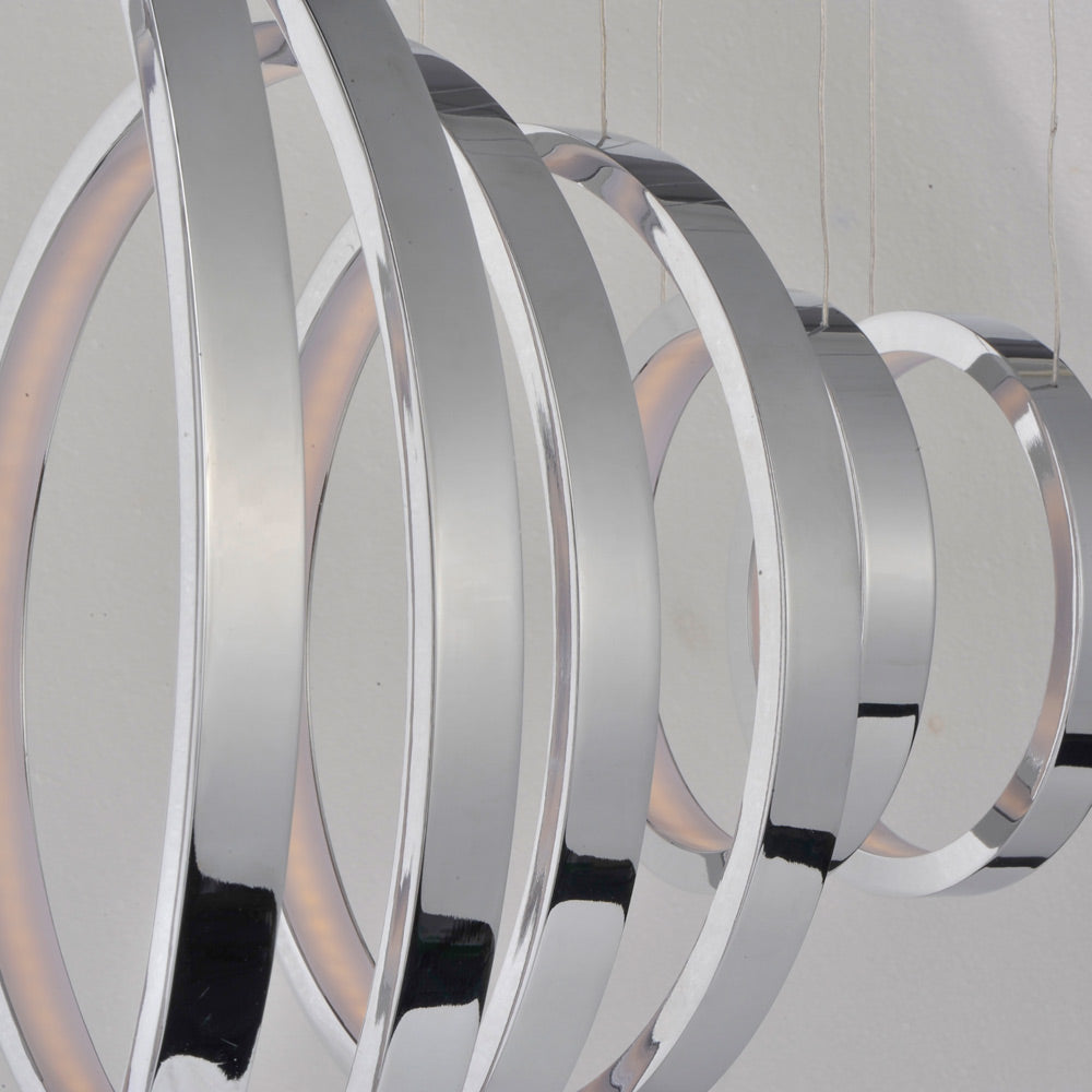 Hoops LED Linear Pendant Light in Detail.