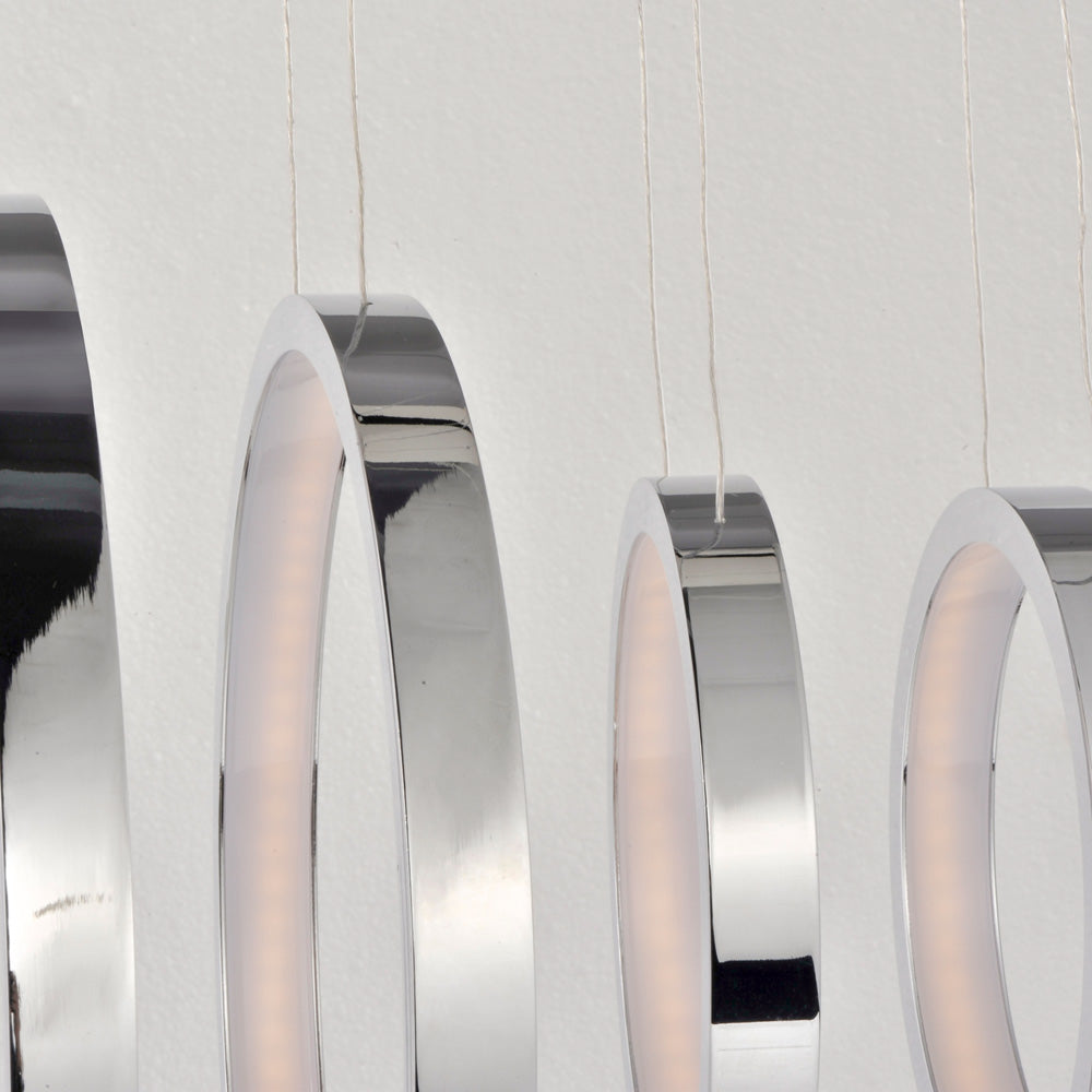 Hoops LED Linear Pendant Light in Detail.