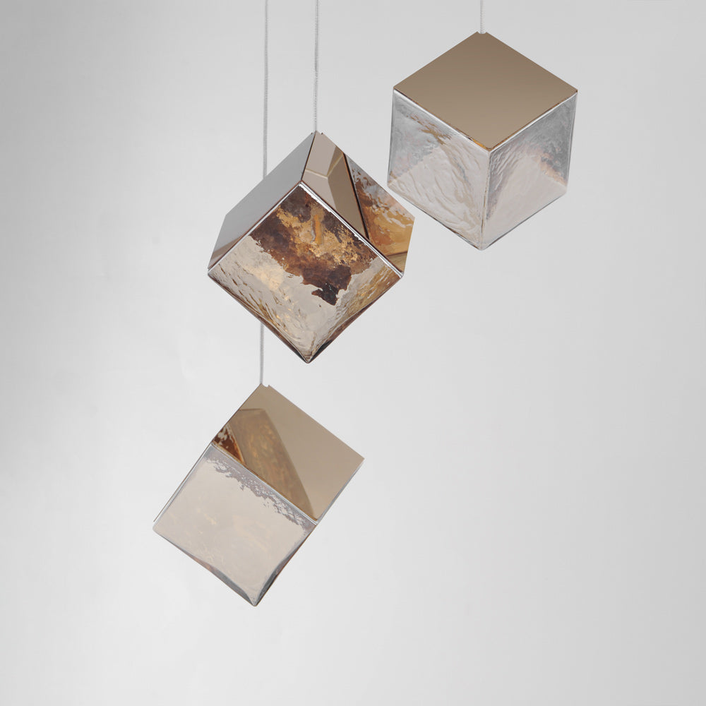 Ice Cube Pendant Light in Detail.