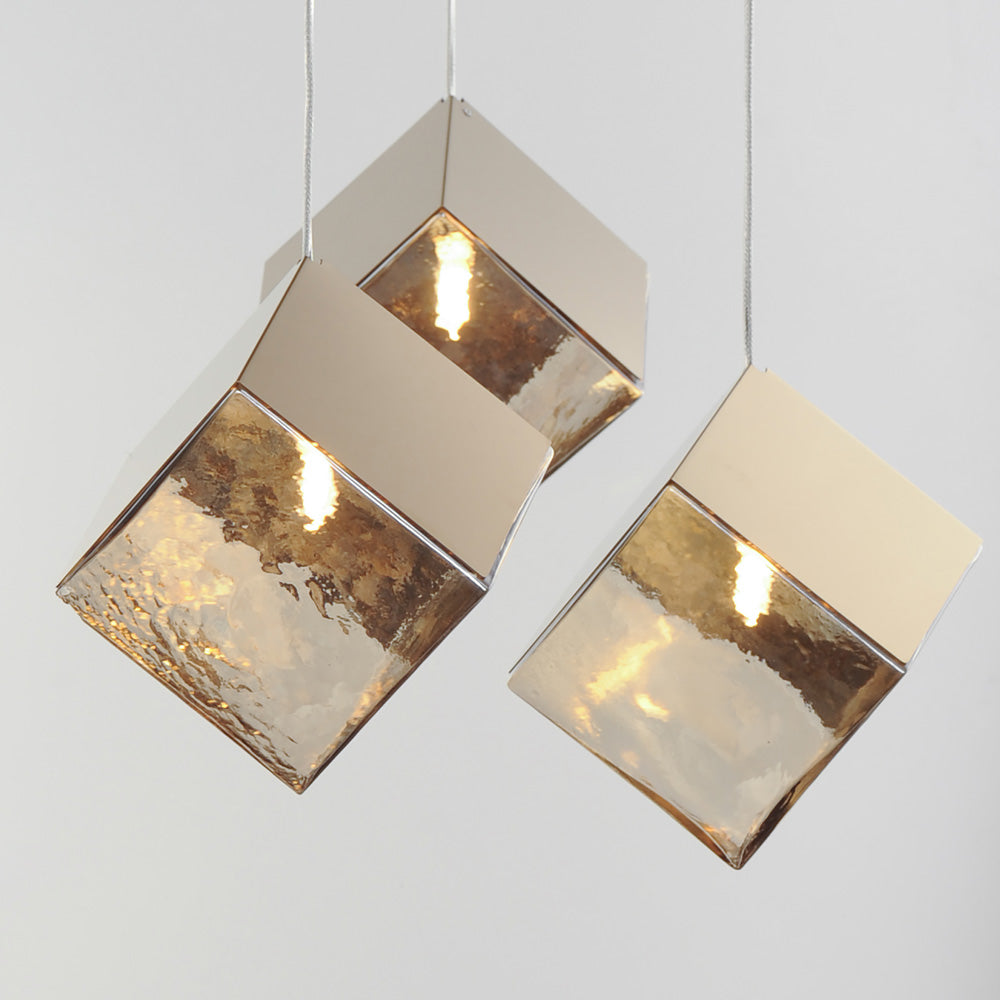 Ice Cube Pendant Light in Detail.