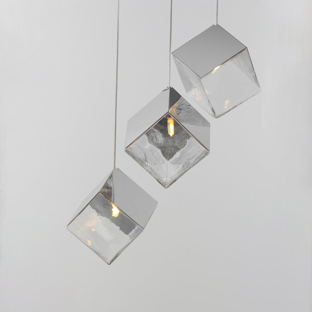 Ice Cube Pendant Light in Detail.