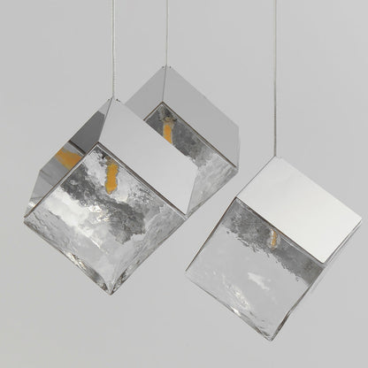 Ice Cube Pendant Light in Detail.