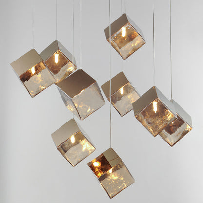 Ice Cube Pendant Light in Detail.