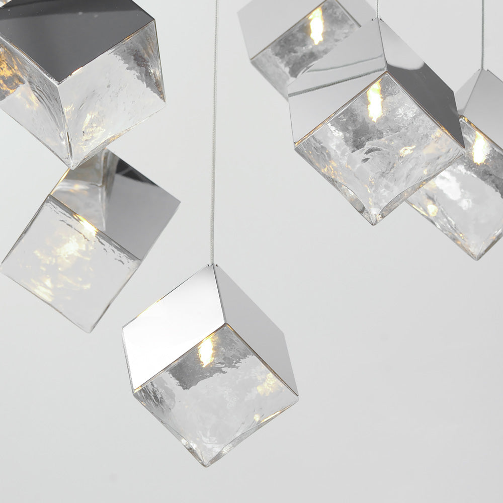 Ice Cube Pendant Light in Detail.