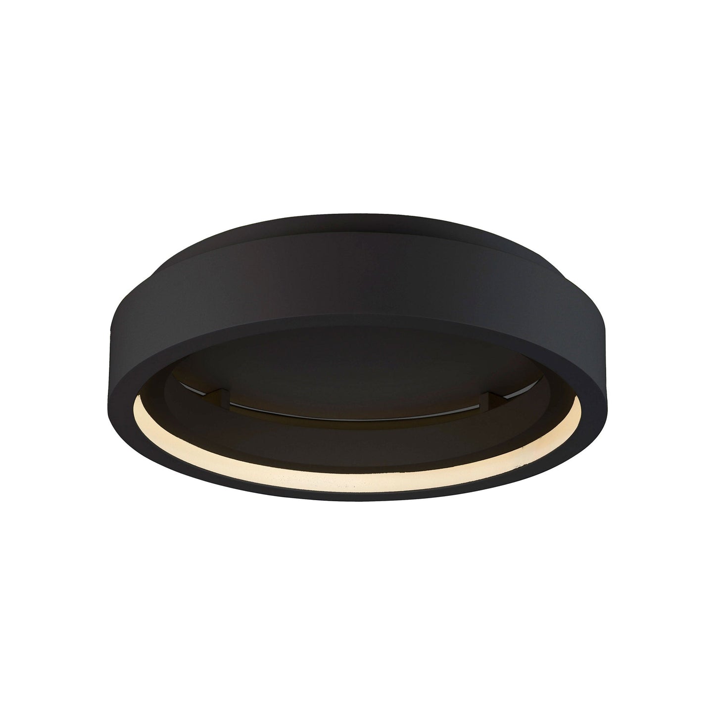 iCorona LED Flush Mount Smart Ceiling Light in Black (22.75-Inch).