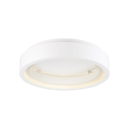iCorona LED Flush Mount Smart Ceiling Light in Matte White (22.75-Inch).