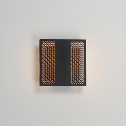 Interlace LED Outdoor Wall Light in Detail.