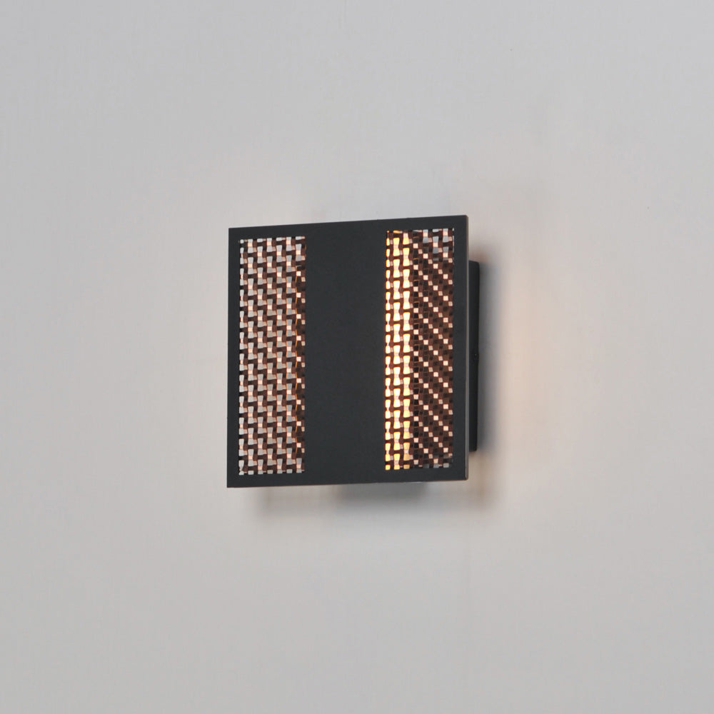 Interlace LED Outdoor Wall Light in Detail.