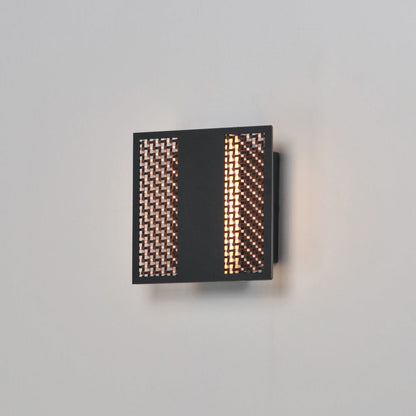 Interlace LED Outdoor Wall Light in Detail.