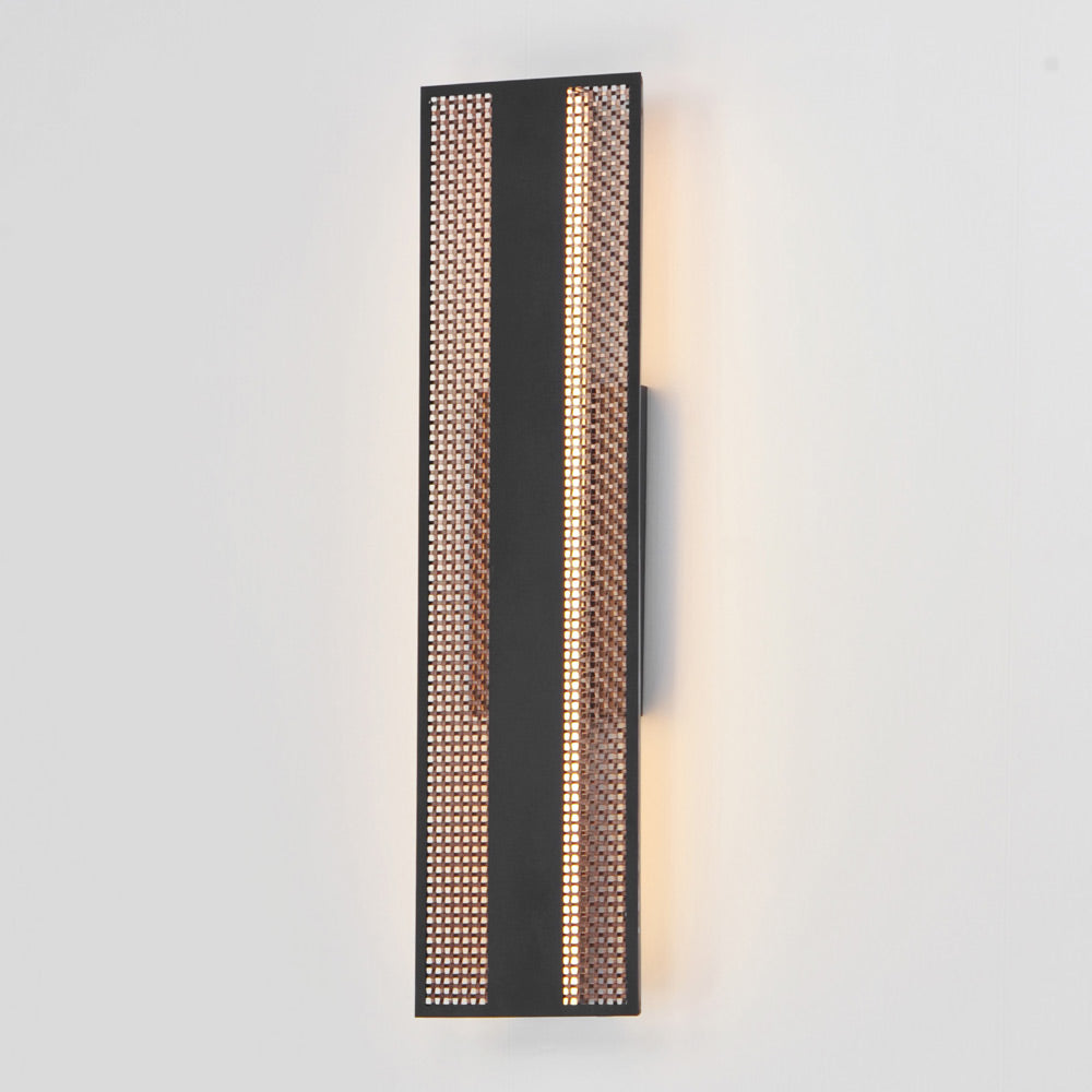 Interlace LED Outdoor Wall Light in Detail.