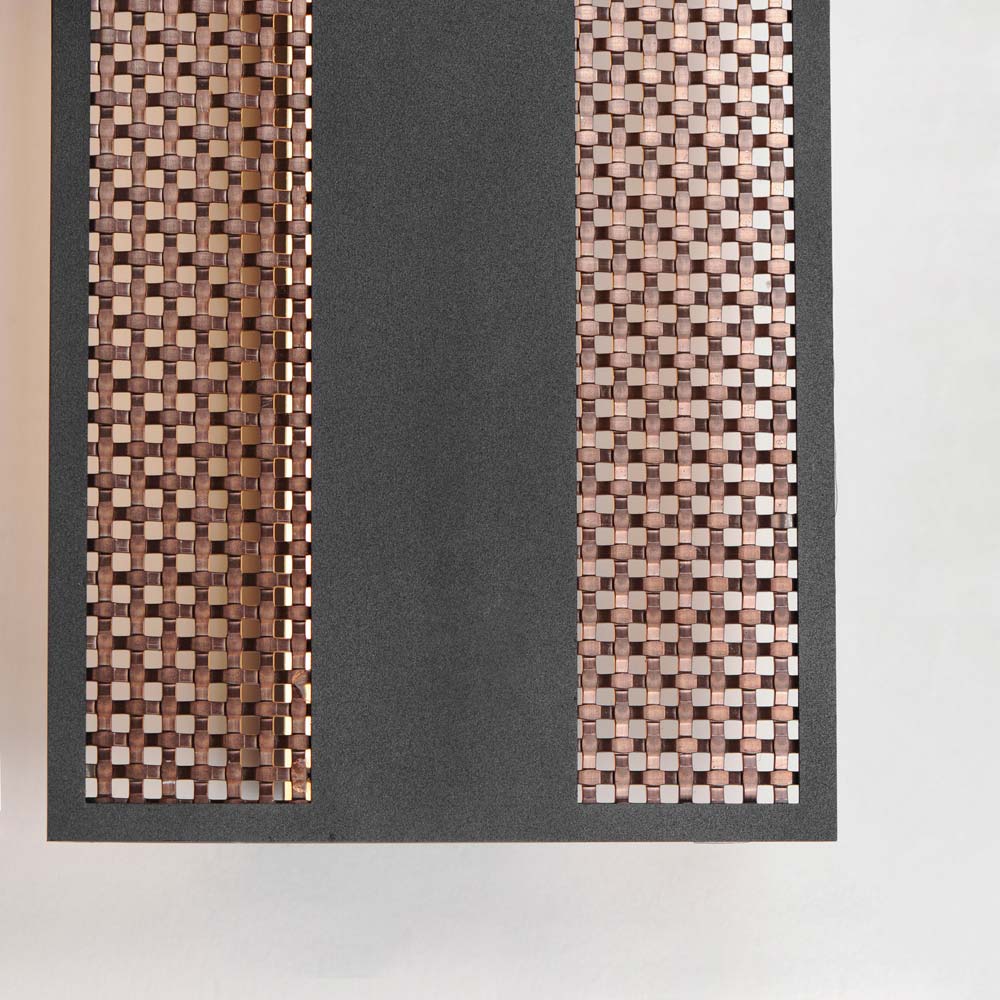 Interlace LED Outdoor Wall Light in Detail.