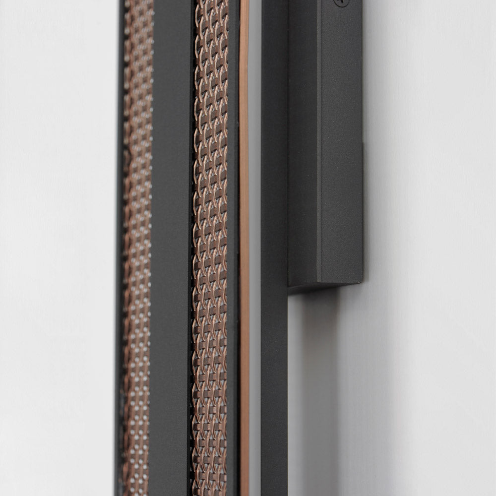 Interlace LED Outdoor Wall Light in Detail.