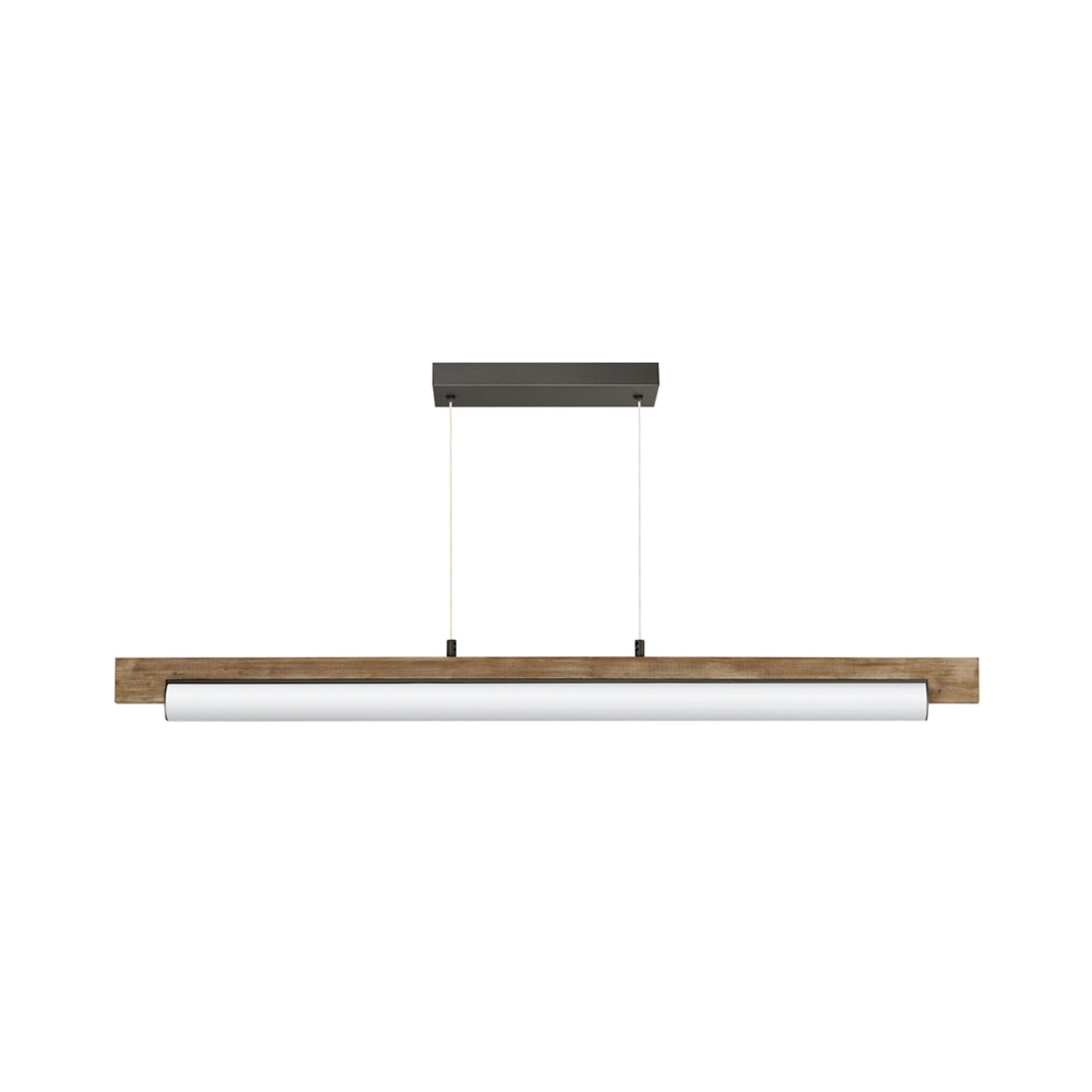 Joist LED Linear Pendant Light in Driftwood/Charcoal.
