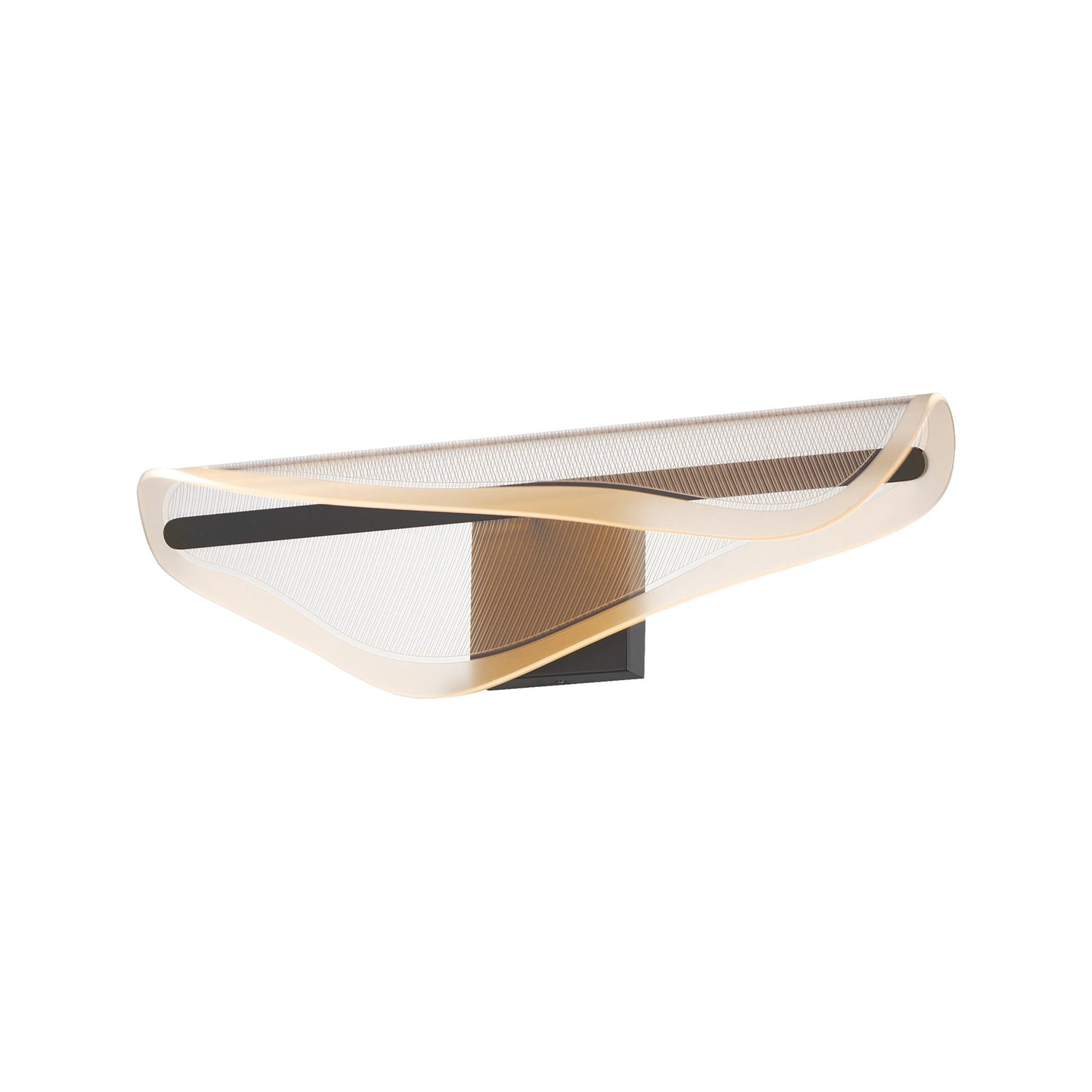 Manta LED Bath Vanity Light in Black (24.75-Inch).