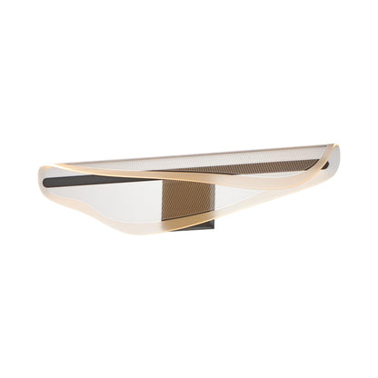 Manta LED Bath Vanity Light in Black (30-Inch).