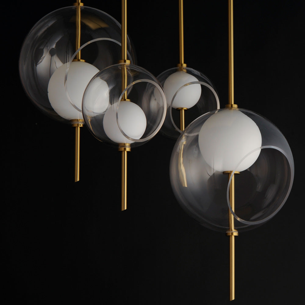 Martini LED Multi Light Pendant Light in Detail.