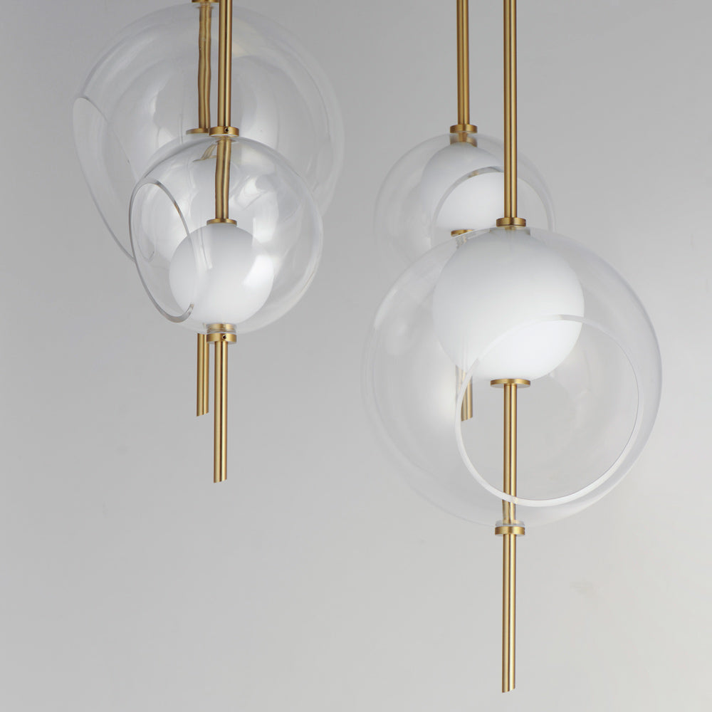 Martini LED Multi Light Pendant Light in Detail.