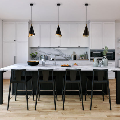 Mermaid LED Pendant Light in kitchen.