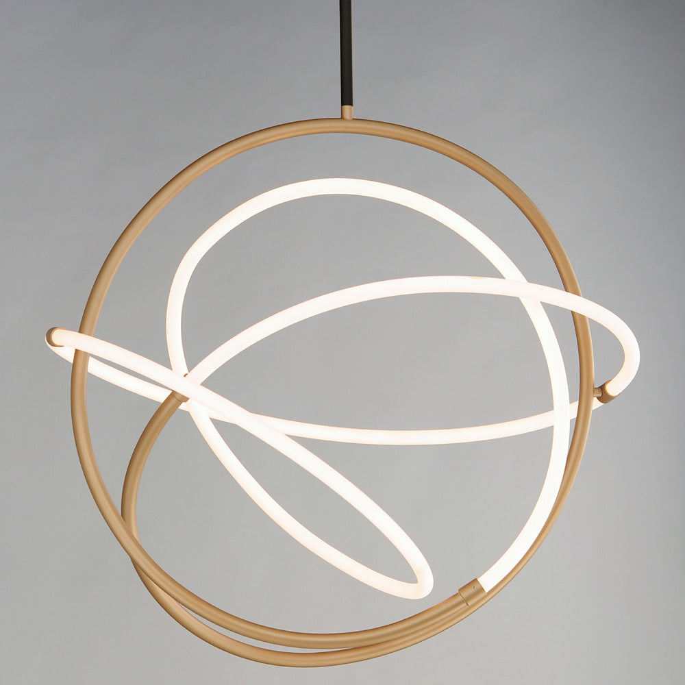 Mobius LED Pendant Light in Detail in Detail.