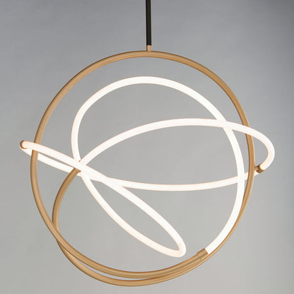 Mobius LED Pendant Light in Detail in Detail.