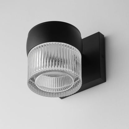 Modular Cylinder Outdoor LED Single Wall Light in Detail.