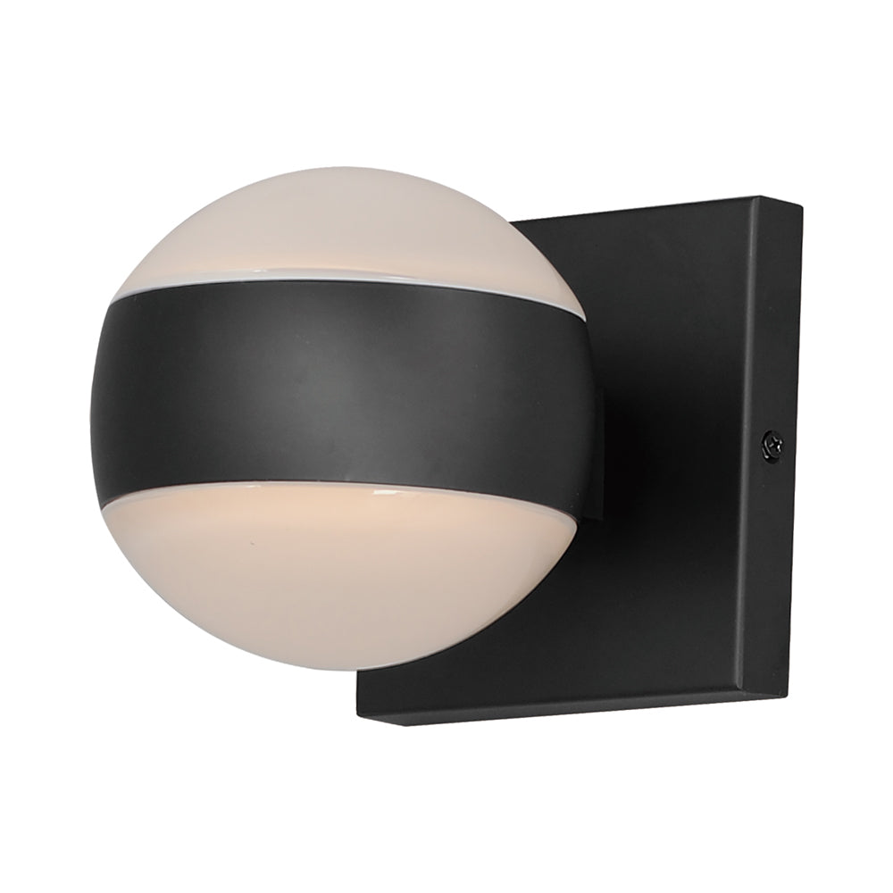Modular Globe Outdoor LED Wall Light (2-Light).