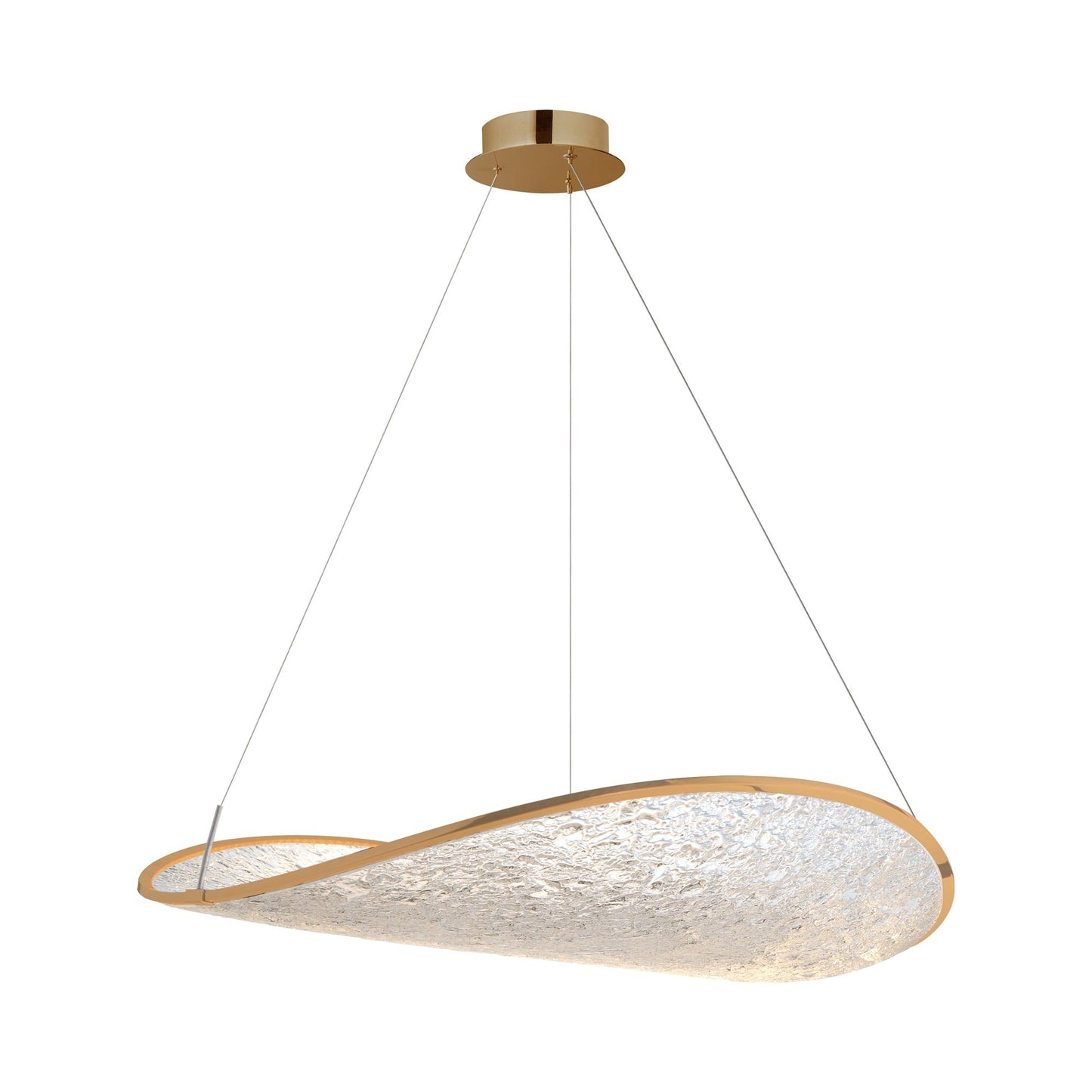 Moonscapes E24971 LED Pendant Light in Brushed Champagne.