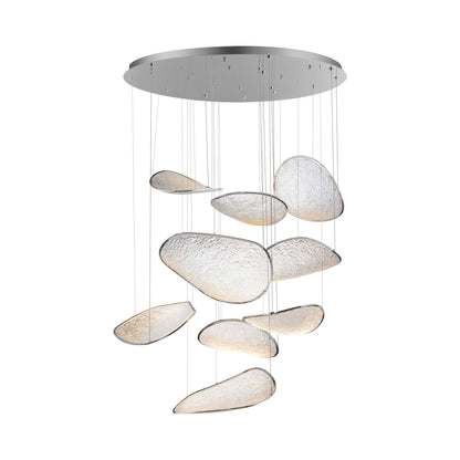 Moonscapes LED Multi Light Pendant Light in Polished Chrome (9-Light).