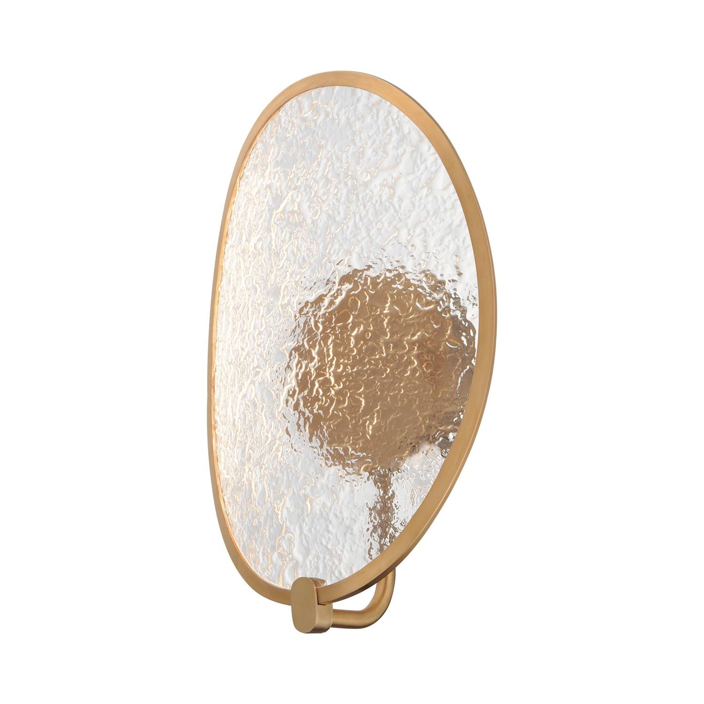 Moonscapes LED Wall Light in Brushed Champagne.