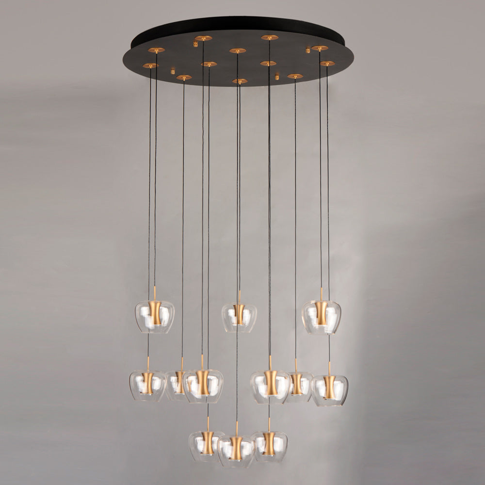 Newton LED Multi Light Pendant Light in Detail.